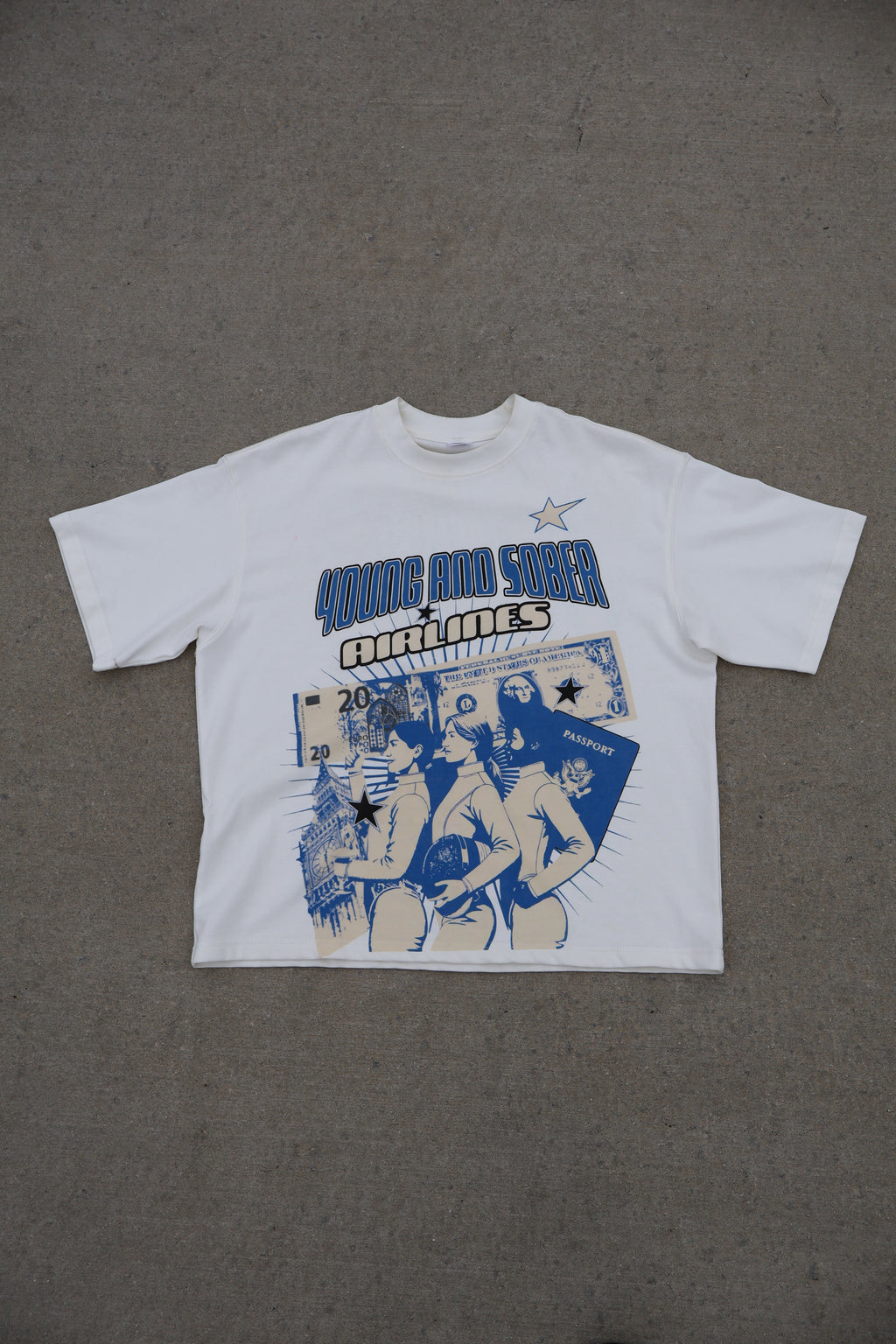 YOUNG & SOBER AIRLINES TEE